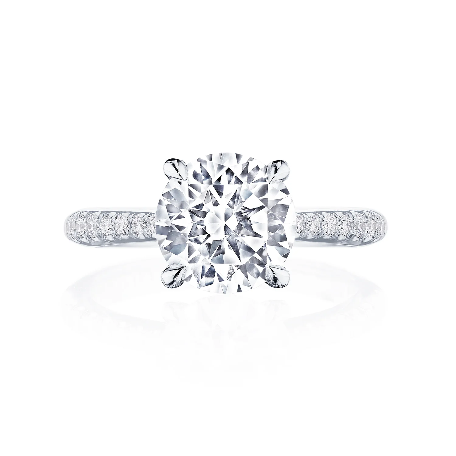 TACORI Platinum RoyalT Diamond Pavé Engagement Ring