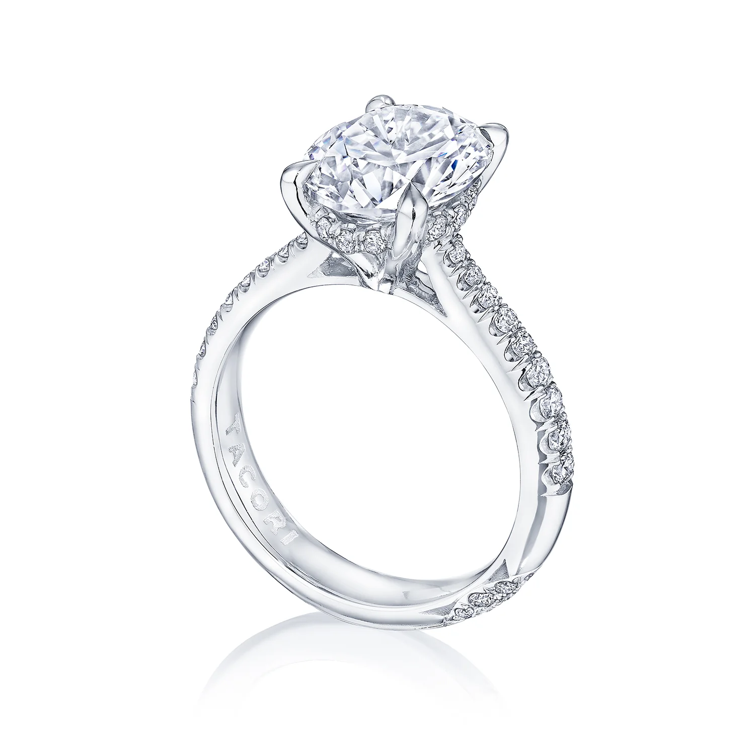 TACORI Platinum RoyalT Diamond Pavé Engagement Ring - Image 2