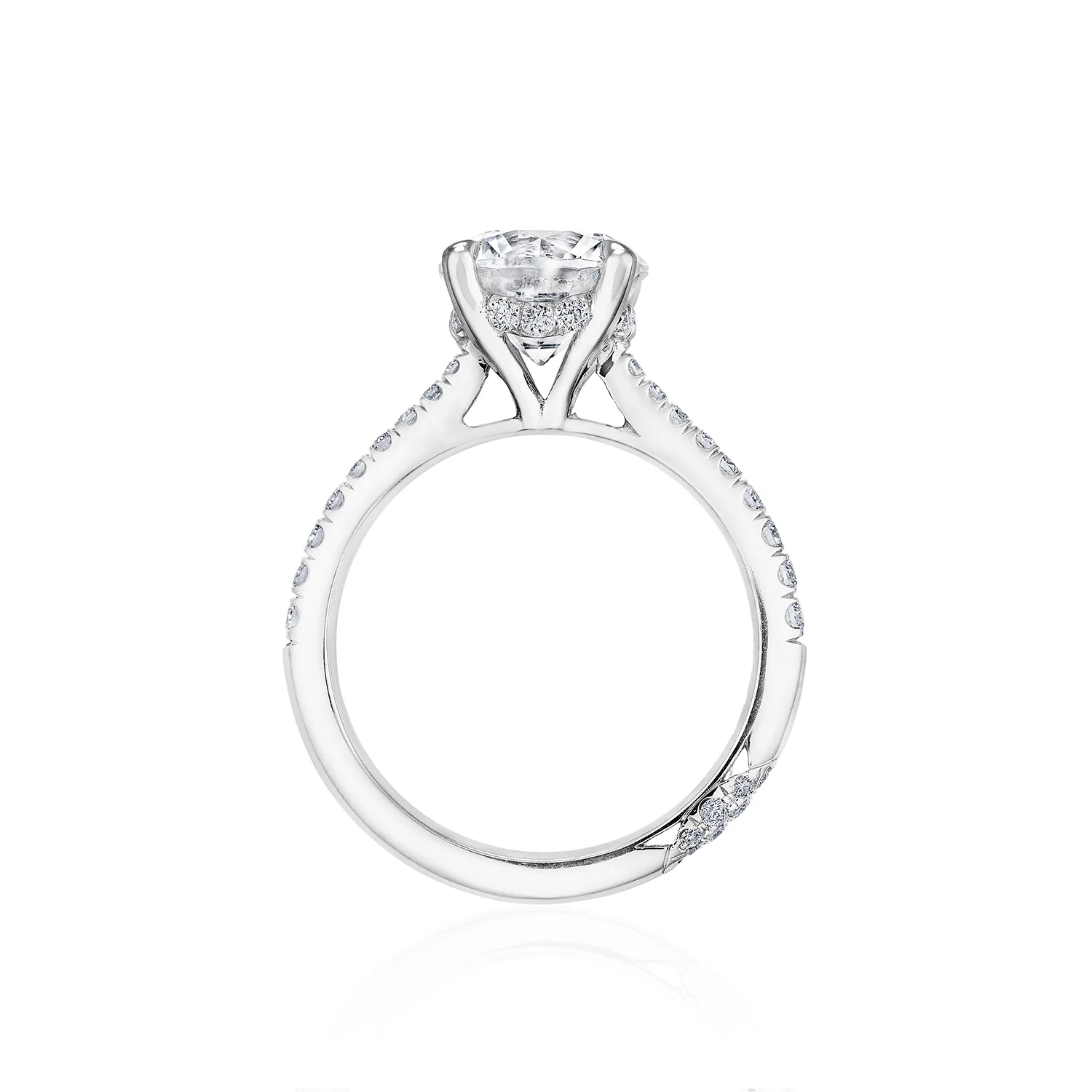 TACORI Platinum RoyalT Diamond Pavé Engagement Ring - Image 3
