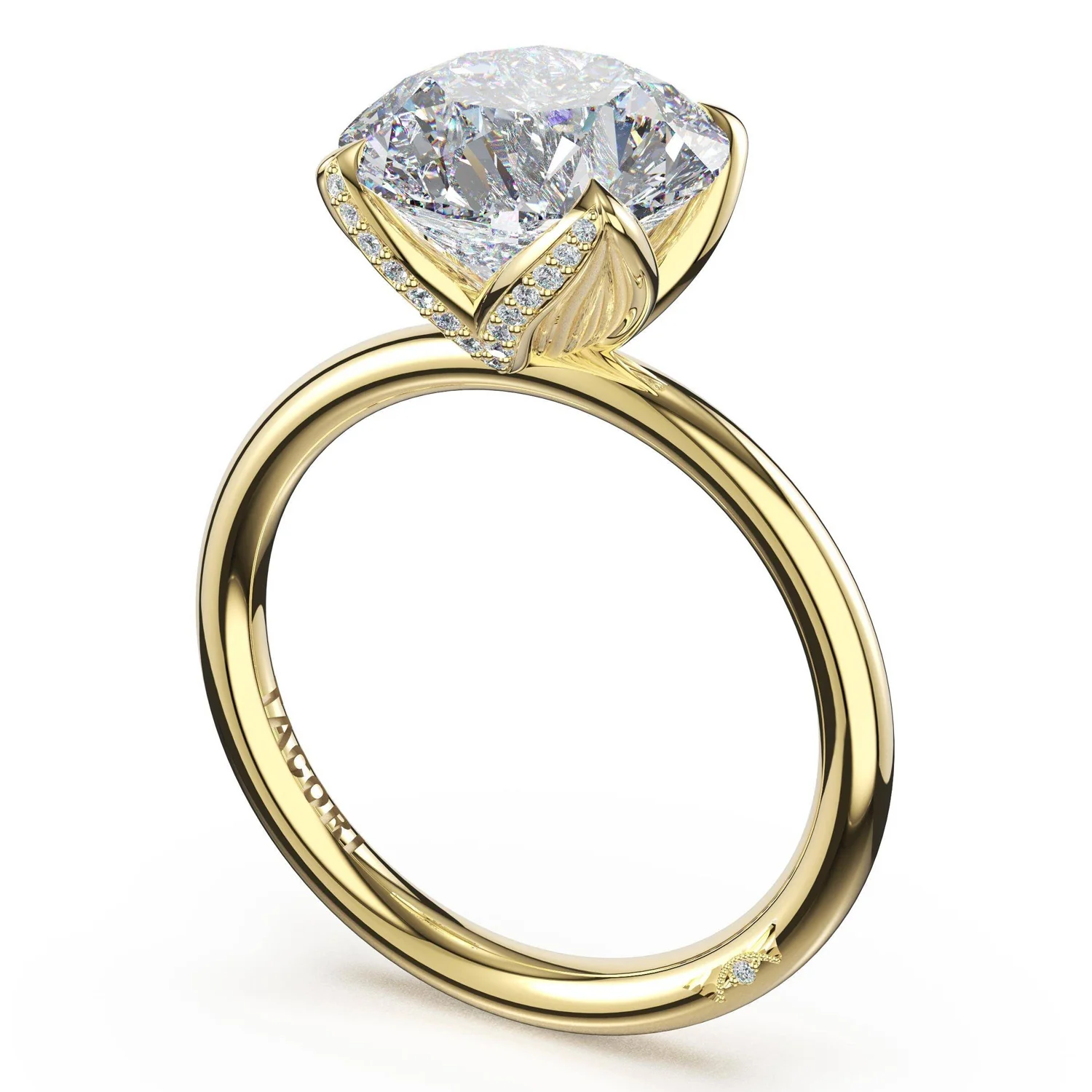 TACORI Sculpted Diamond Petal Solitaire Engagement Ring - Image 2