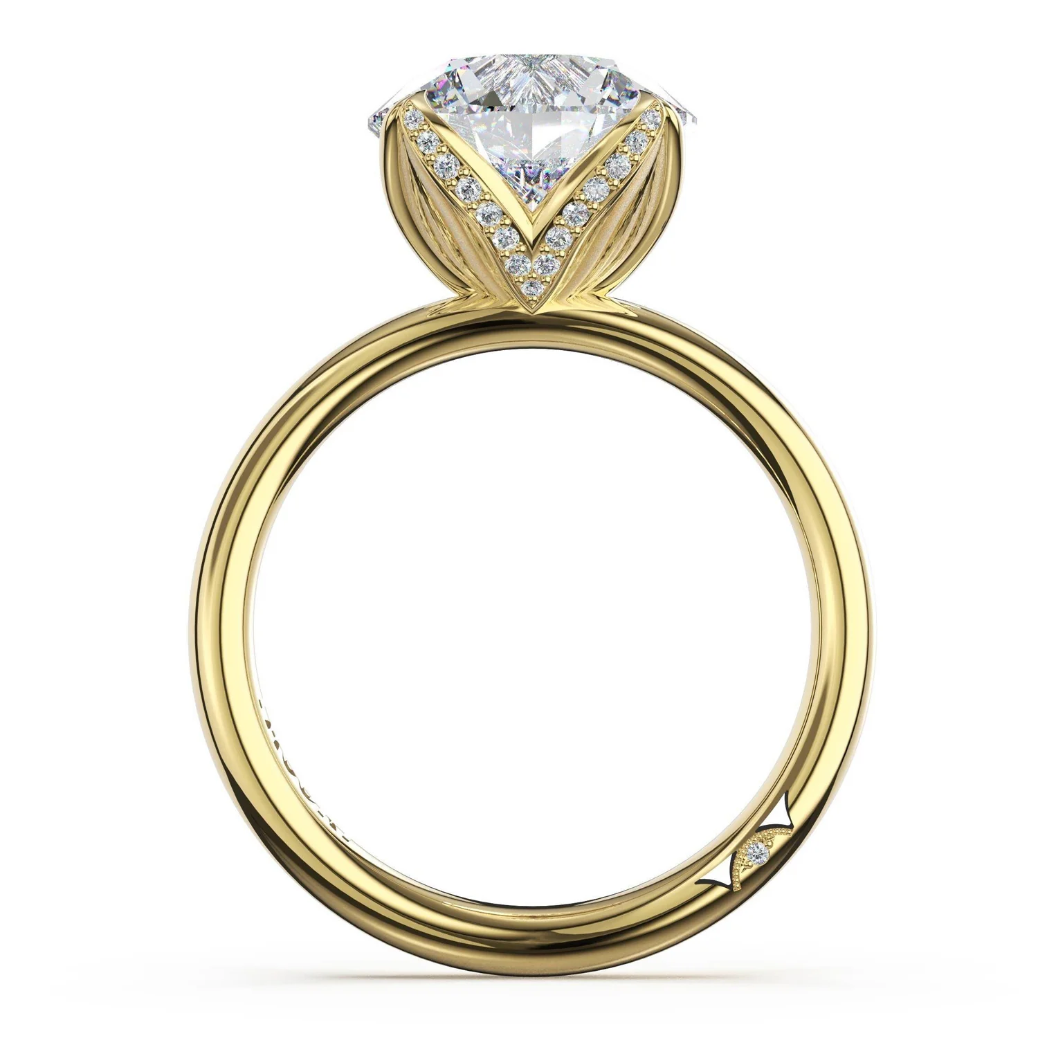 TACORI Sculpted Diamond Petal Solitaire Engagement Ring - Image 3