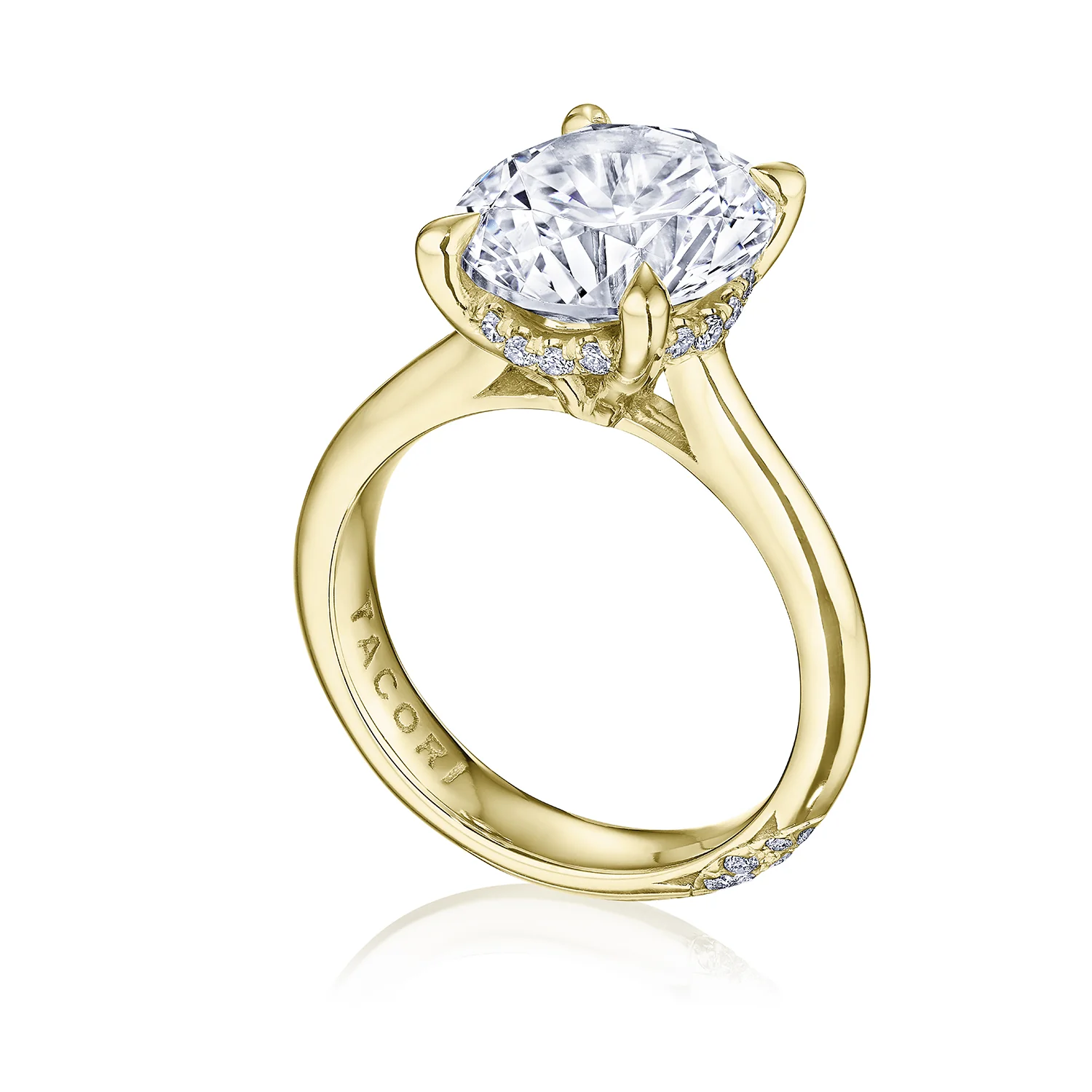 TACORI RoyalT 18K Round Diamond Engagement Ring - Image 2