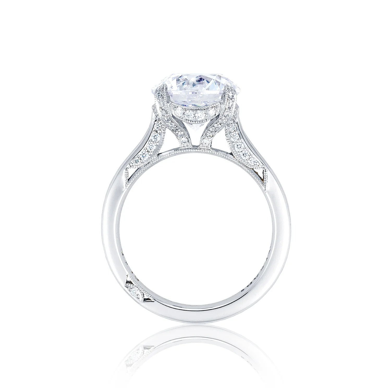 TACORI Platinum RoyalT Diamond Solitaire Engagement Ring - Image 3