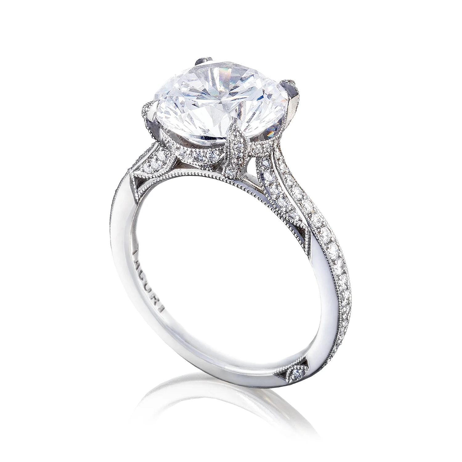 TACORI Plarinum RoyalT Diamond Pavé Engagement Ring - Image 2