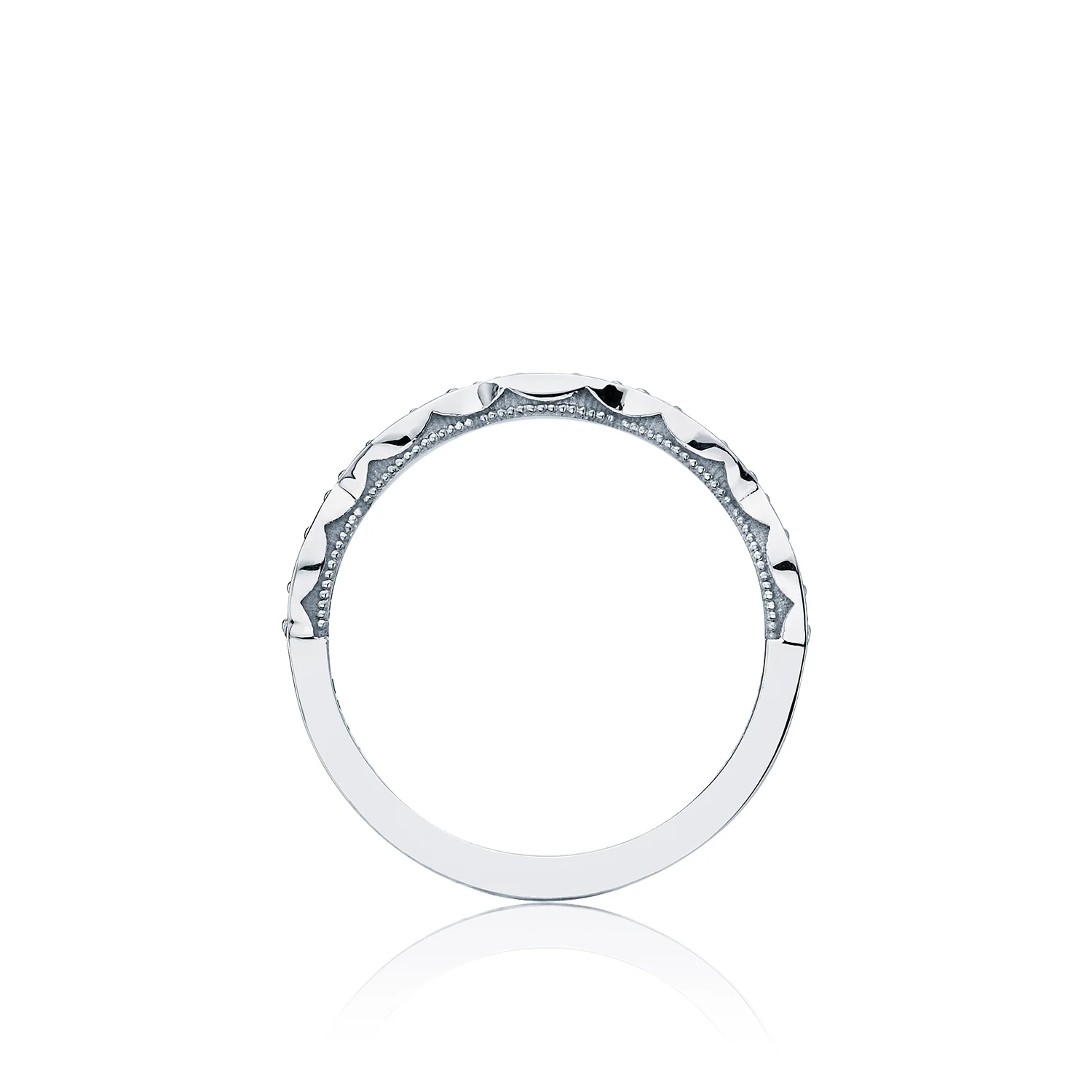 TACORI Sculpted Crescent 18K Marquise Design Wedding Band - Image 2