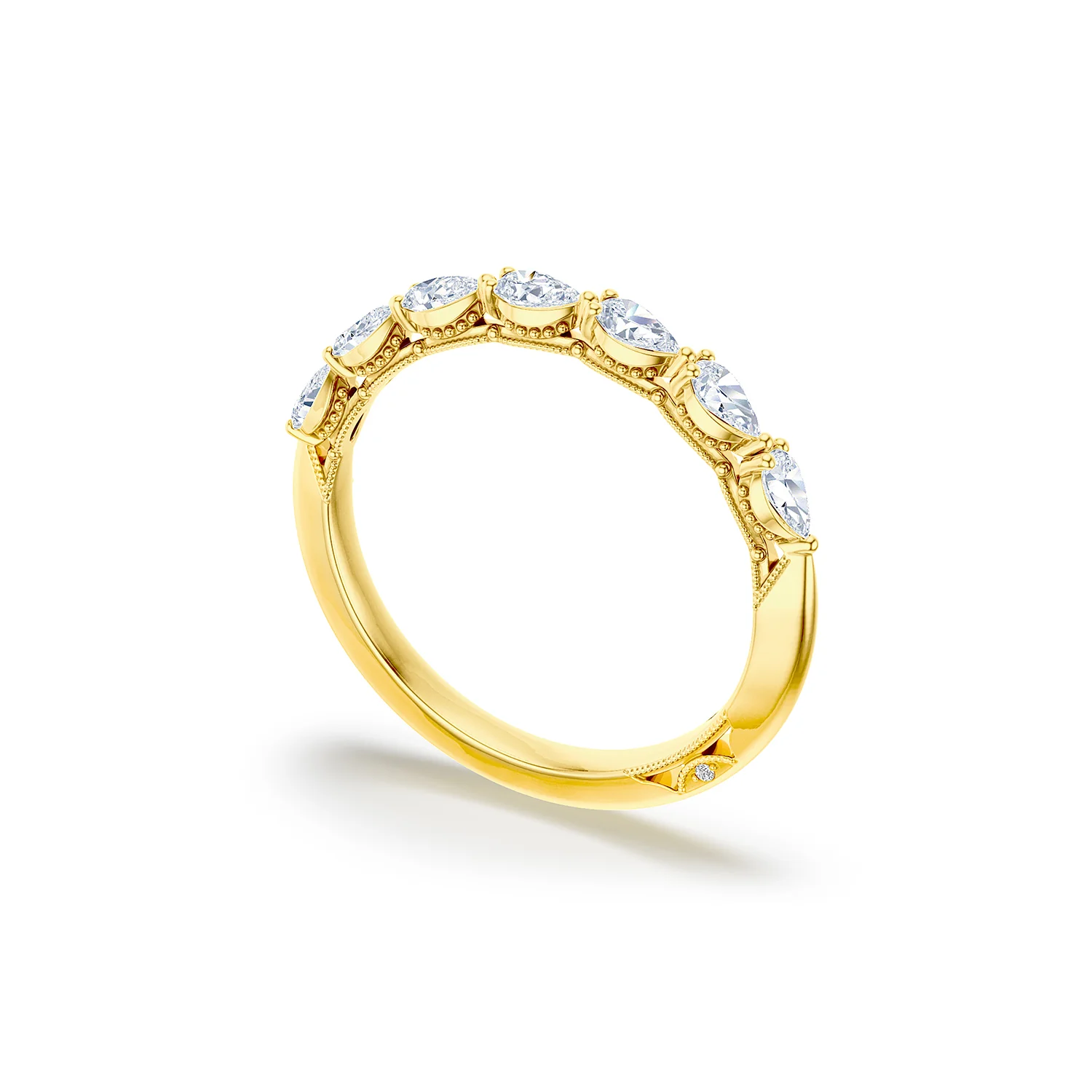 TACORI Sculpted Crescent 18K Pear Wedding Band - Image 2
