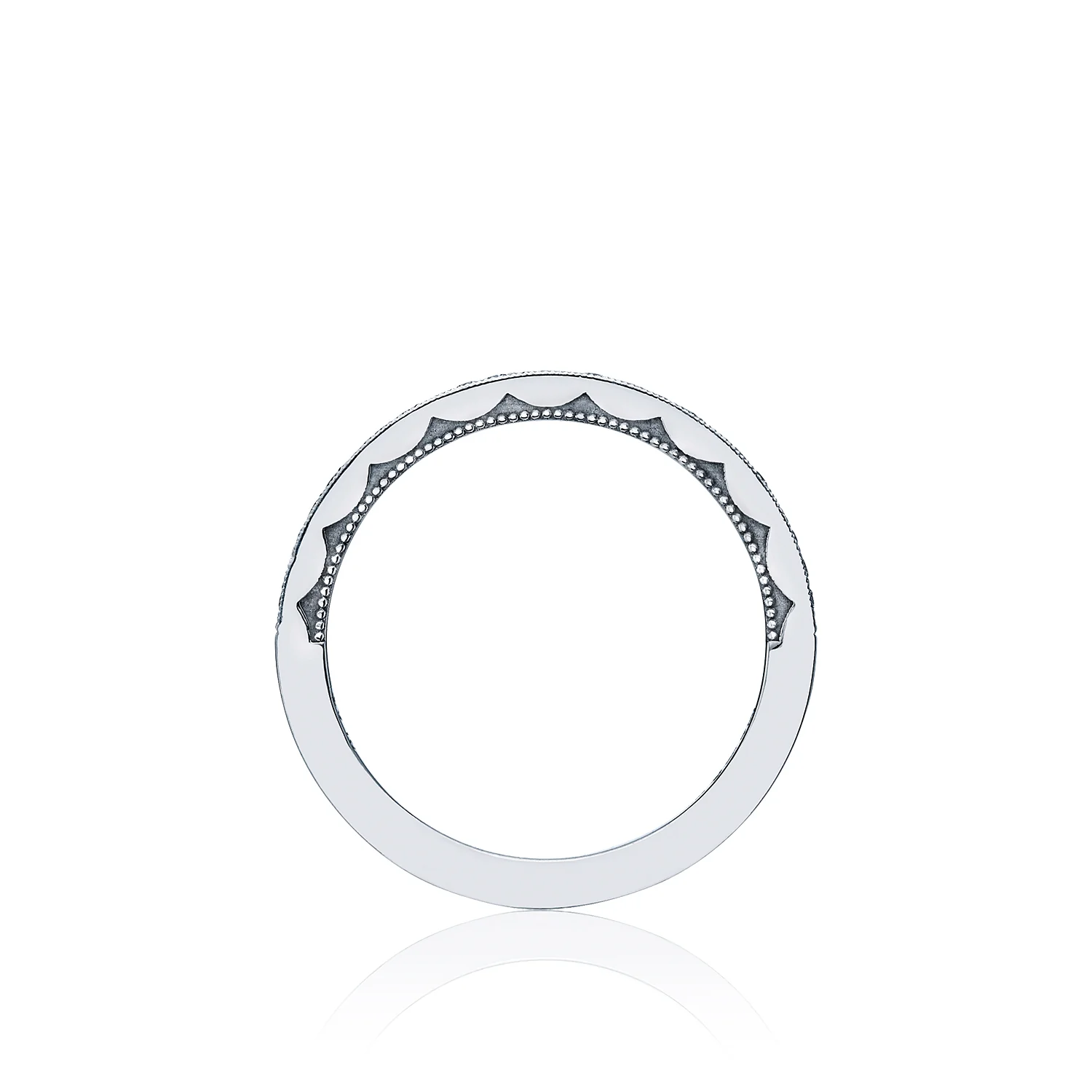 TACORI 18K Sculpted Crescent Wedding Band - Image 2