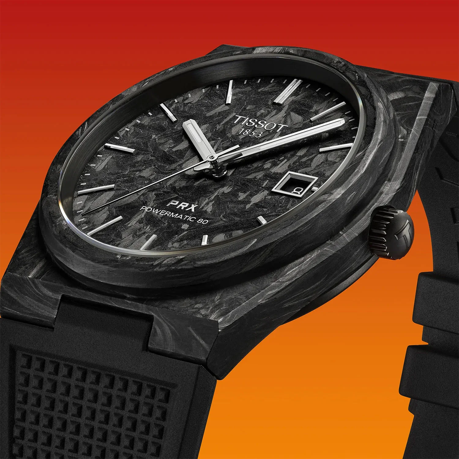 Tissot PRX Powermatic 80 40.5mm Carbon Watch - Image 4