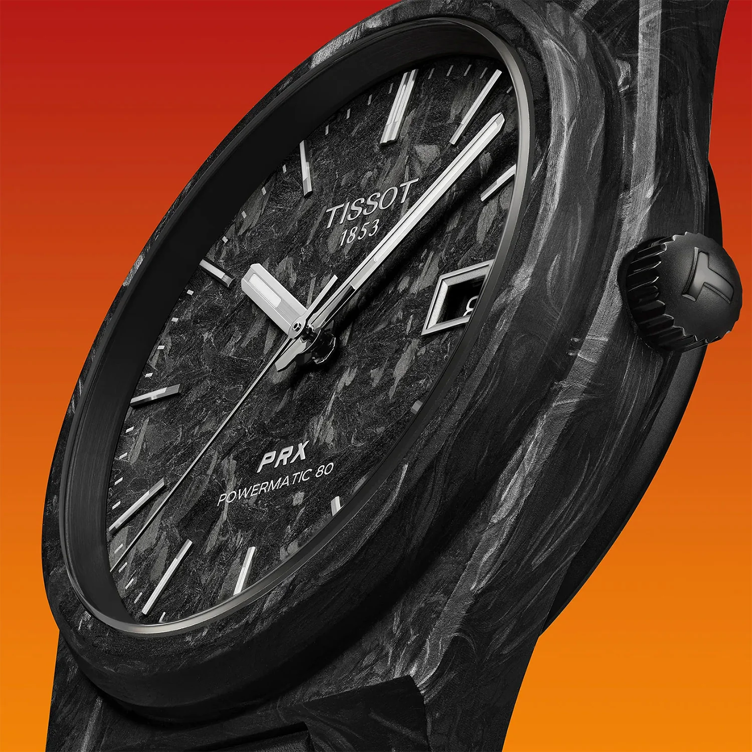 Tissot PRX Powermatic 80 40.5mm Carbon Watch - Image 5
