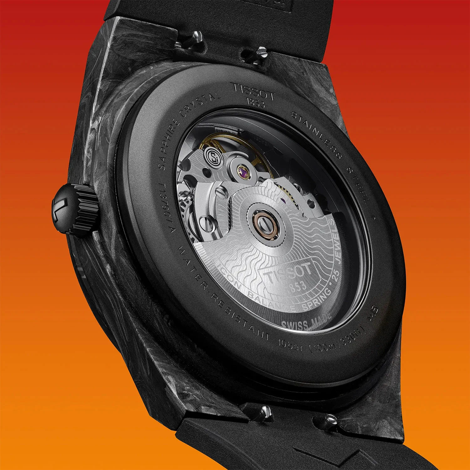 Tissot PRX Powermatic 80 40.5mm Carbon Watch - Image 6
