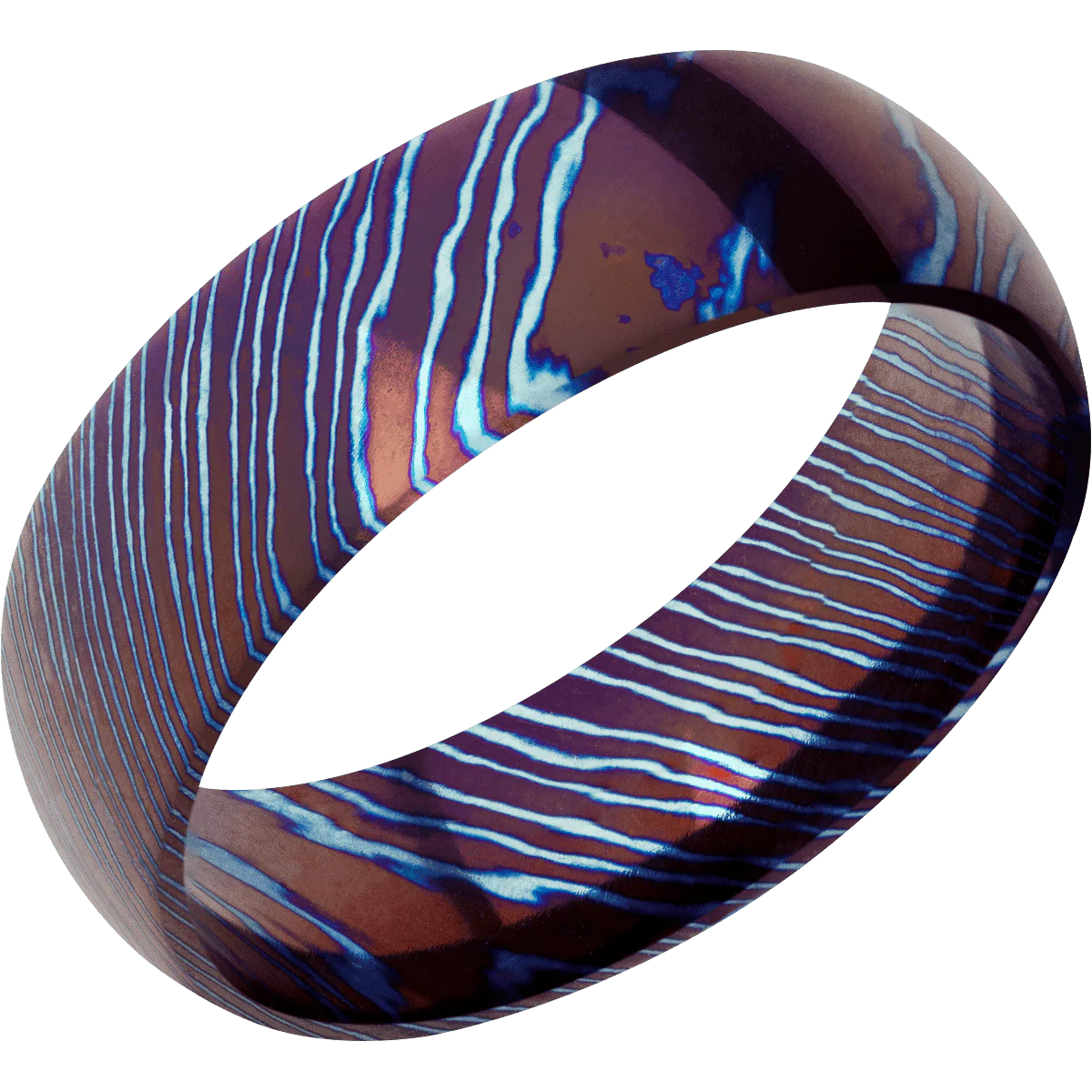 Titanium Damascus + Polish Finish - Image 2