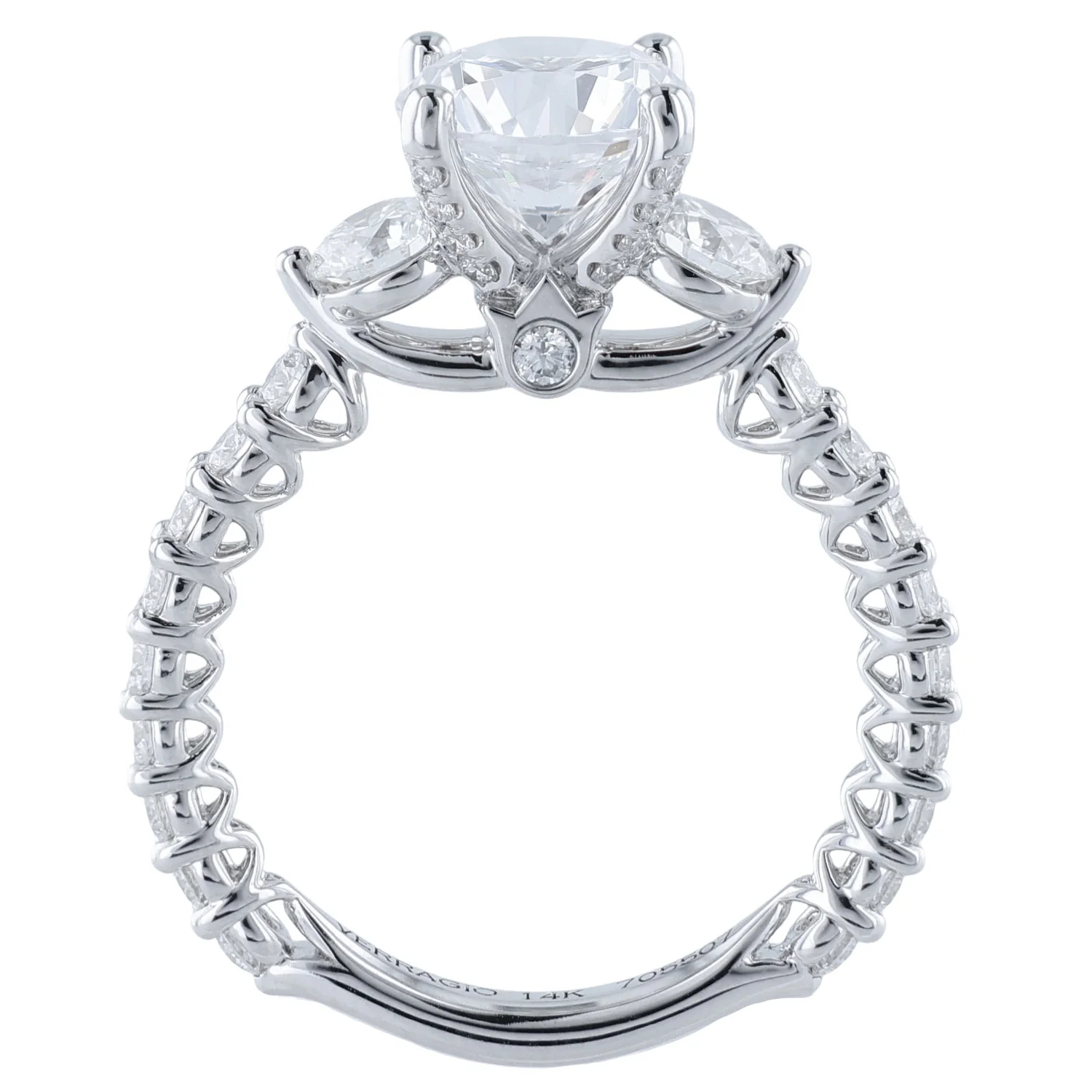 Verragio 14K Diamond Engagement Ring - Image 3
