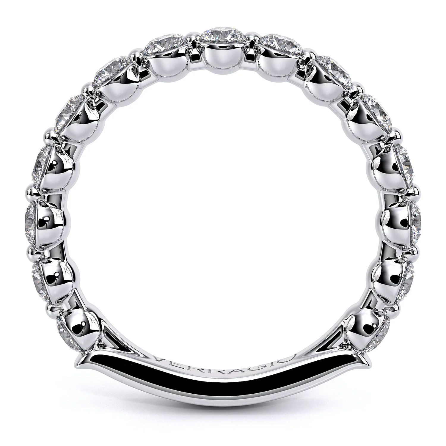 Verragio 14K Renaissance Diamond Wedding Band V-984W2.5 - Image 3