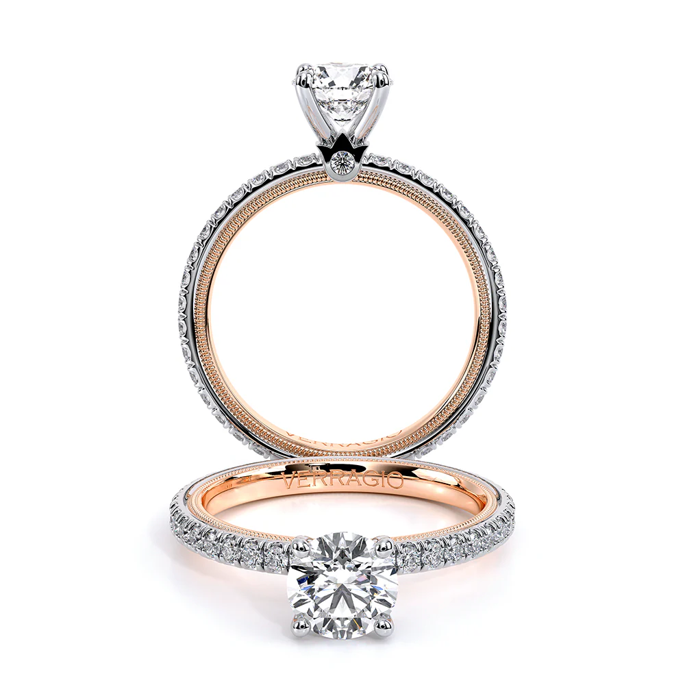 Verragio 14KTT Tradition 0.45ctw Diamond Engagement Ring - Image 4