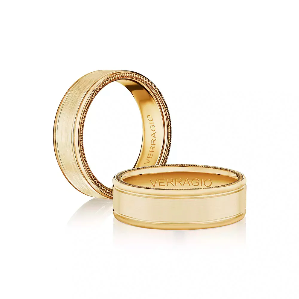 Verragio 14K Wedding Band - 7mm - Image 3