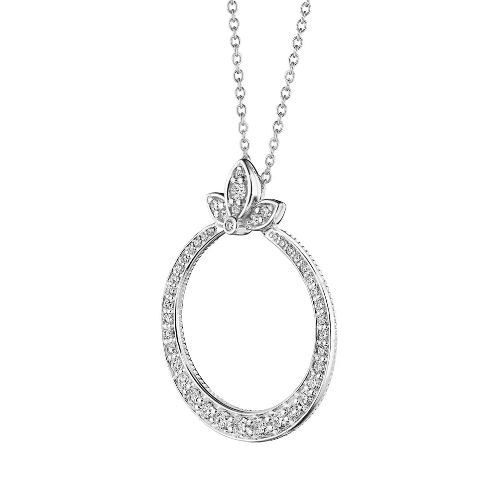 Verragio 18K Athena Diamond Circle Graduated Pendant - Image 2