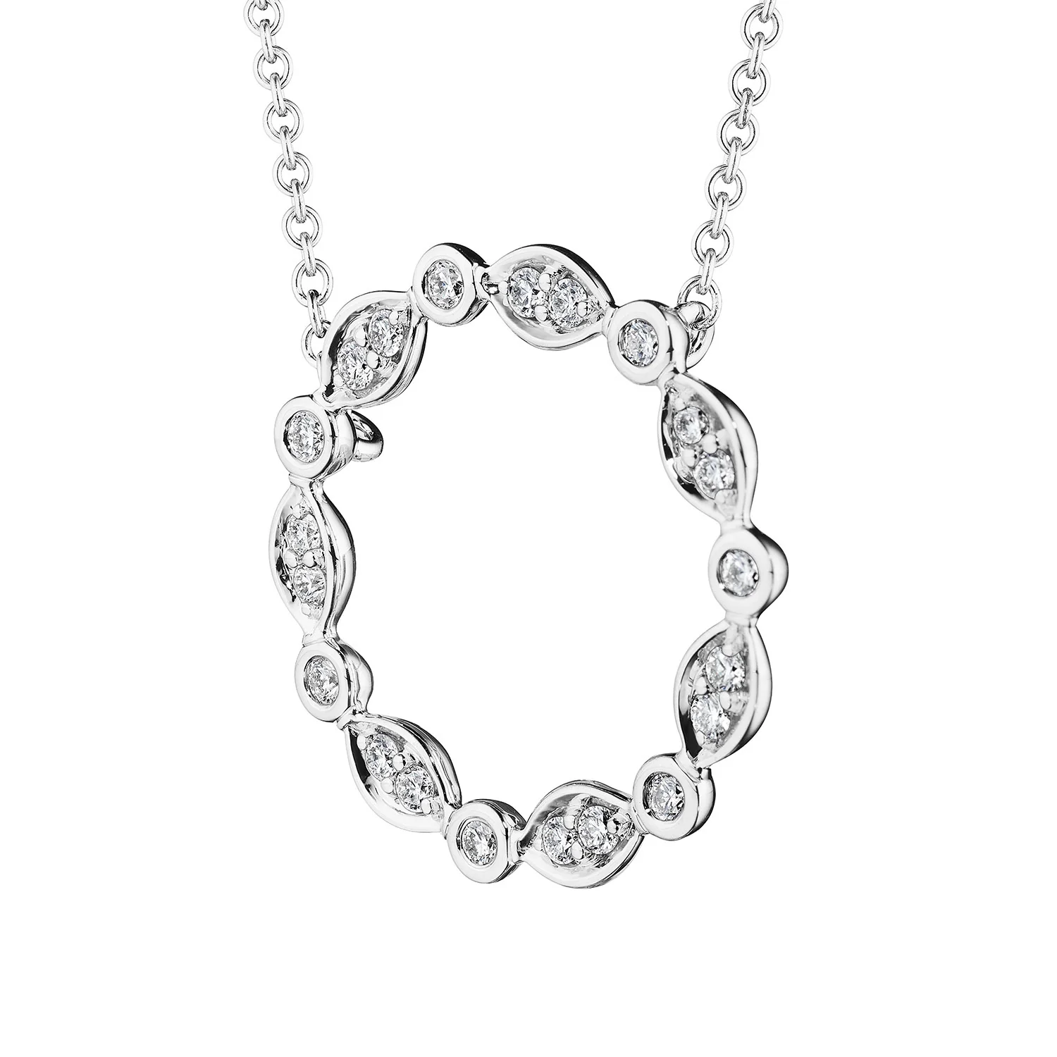 Verragio 18K Nobility Circle Diamond Pendant - Image 2