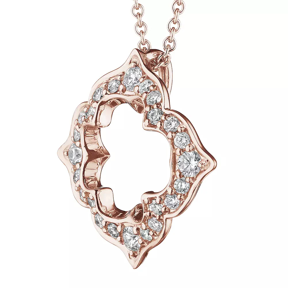 Verragio 18K Victorian Open Diamond Pendant - Image 2