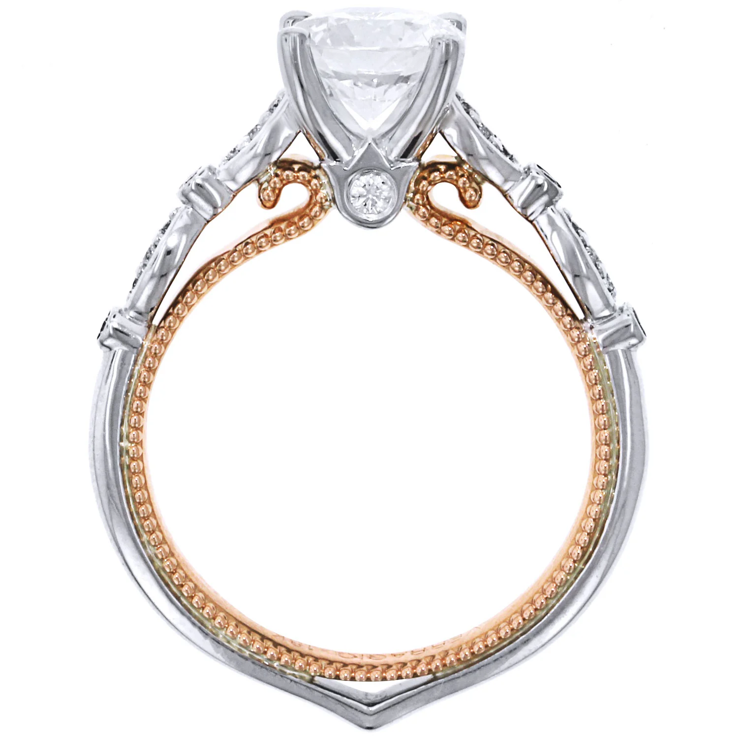 Verragio 18K Two-Tone Couture Diamond Engagement Ring - Image 3