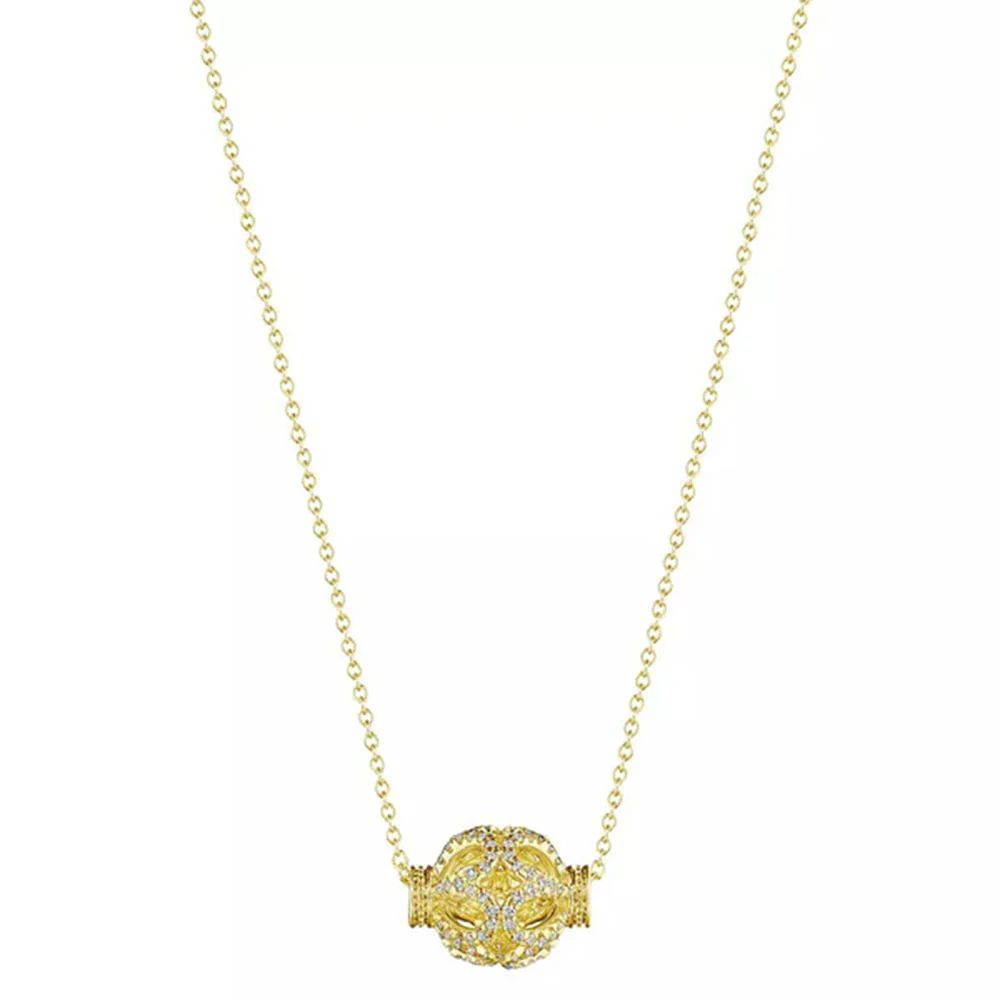 Verragio 18K Diamond Rose Bead Pendant
