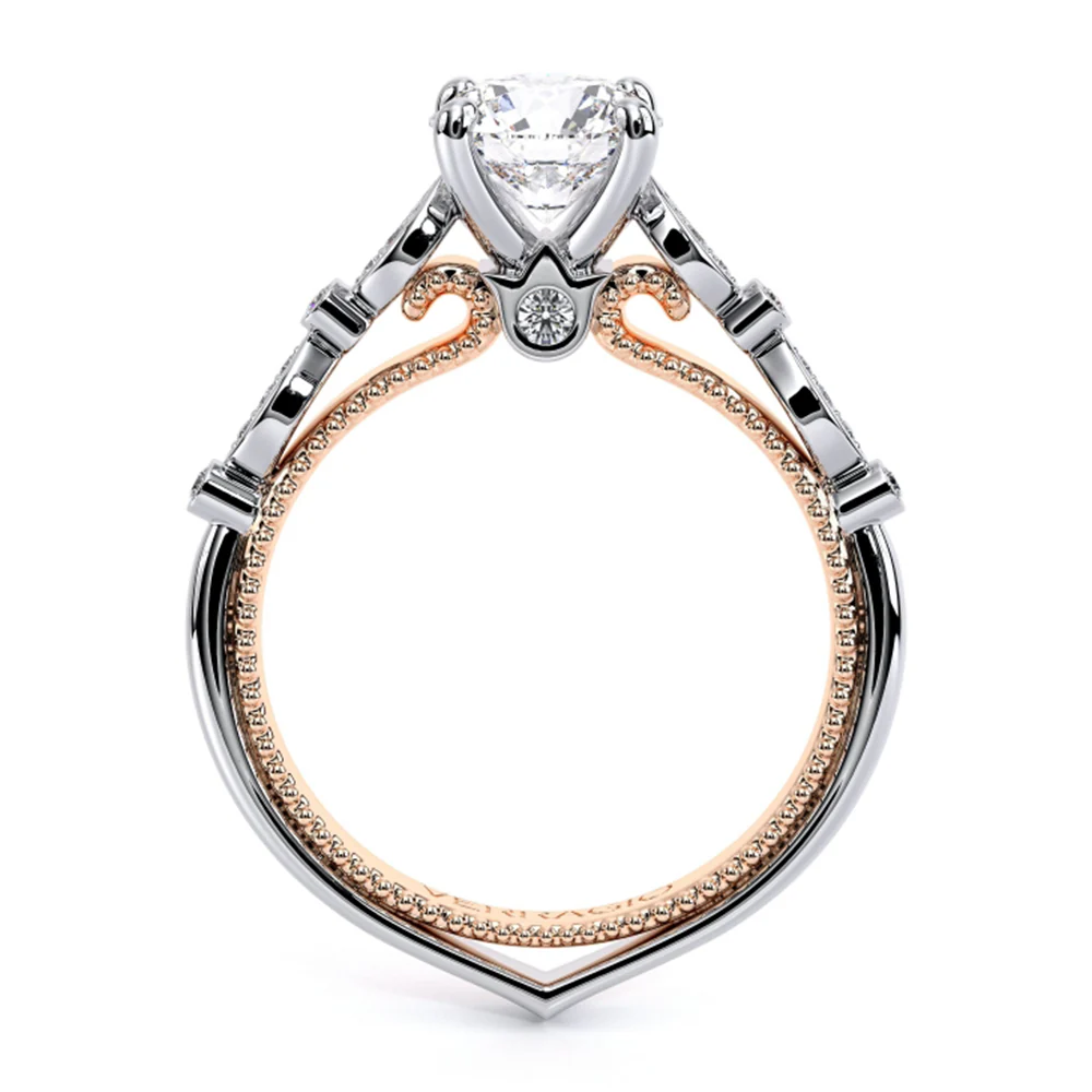 Verragio 18K Two-Tone Couture Diamond Engagement Ring - Image 3