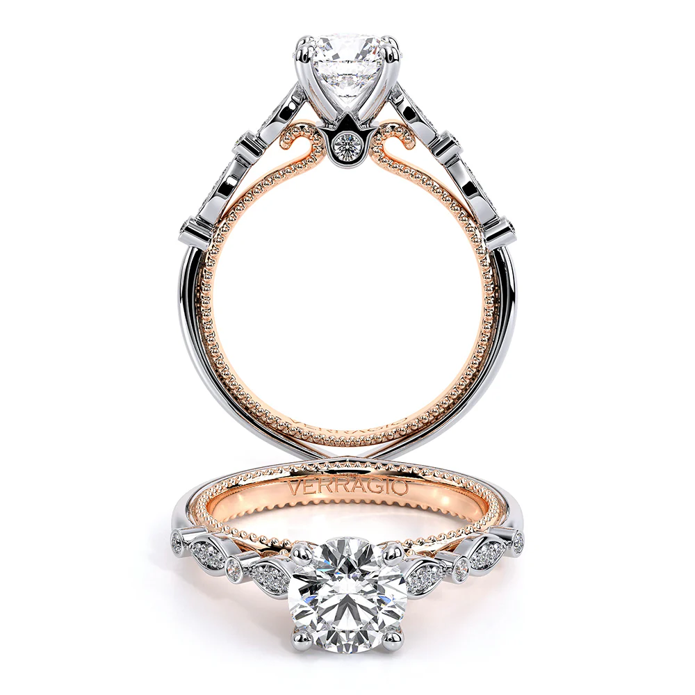 Verragio 18K Two-Tone Couture Diamond Engagement Ring - Image 4