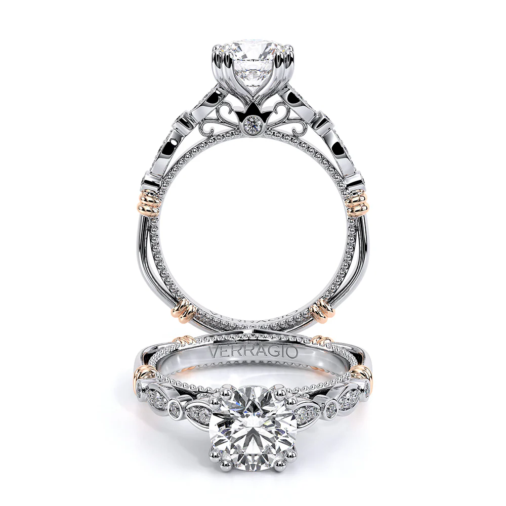 Verragio 14K Two-Tone Parisian Diamond Engagement Ring - Image 4
