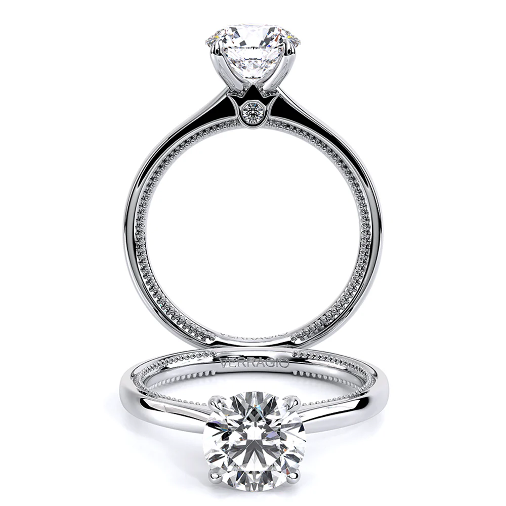 Verragio Renaissance Diamond Solitaire Engagement Ring SOL-301R4 - Image 4