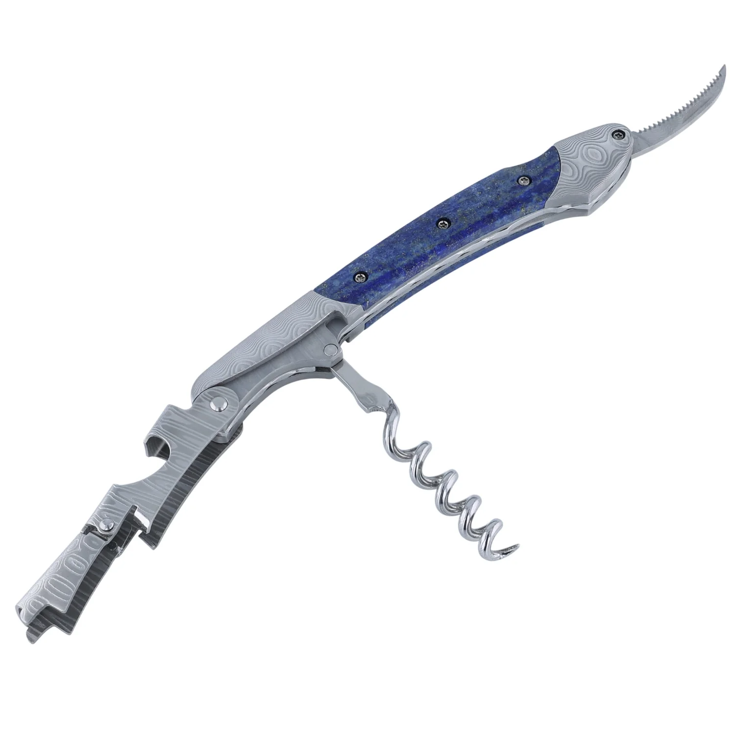 William Henry Blue Hour Hand-Forged Wine Opener & Corkscrew
