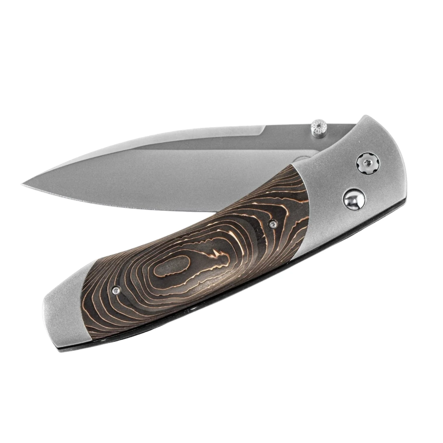 William Henry Carbon Fiber Titanium & Stainless Steel Pocket Knife - Image 2
