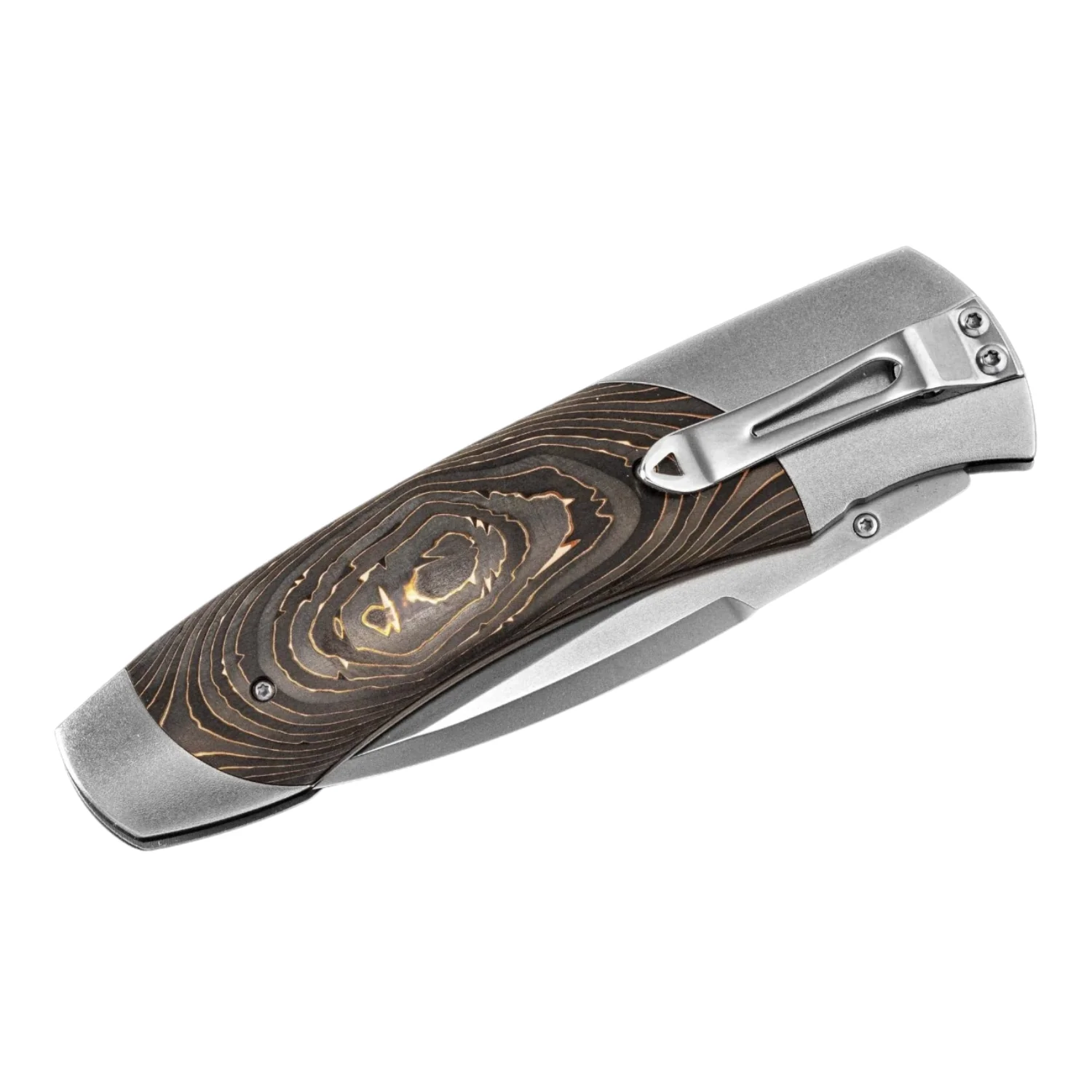William Henry Carbon Fiber Titanium & Stainless Steel Pocket Knife - Image 3