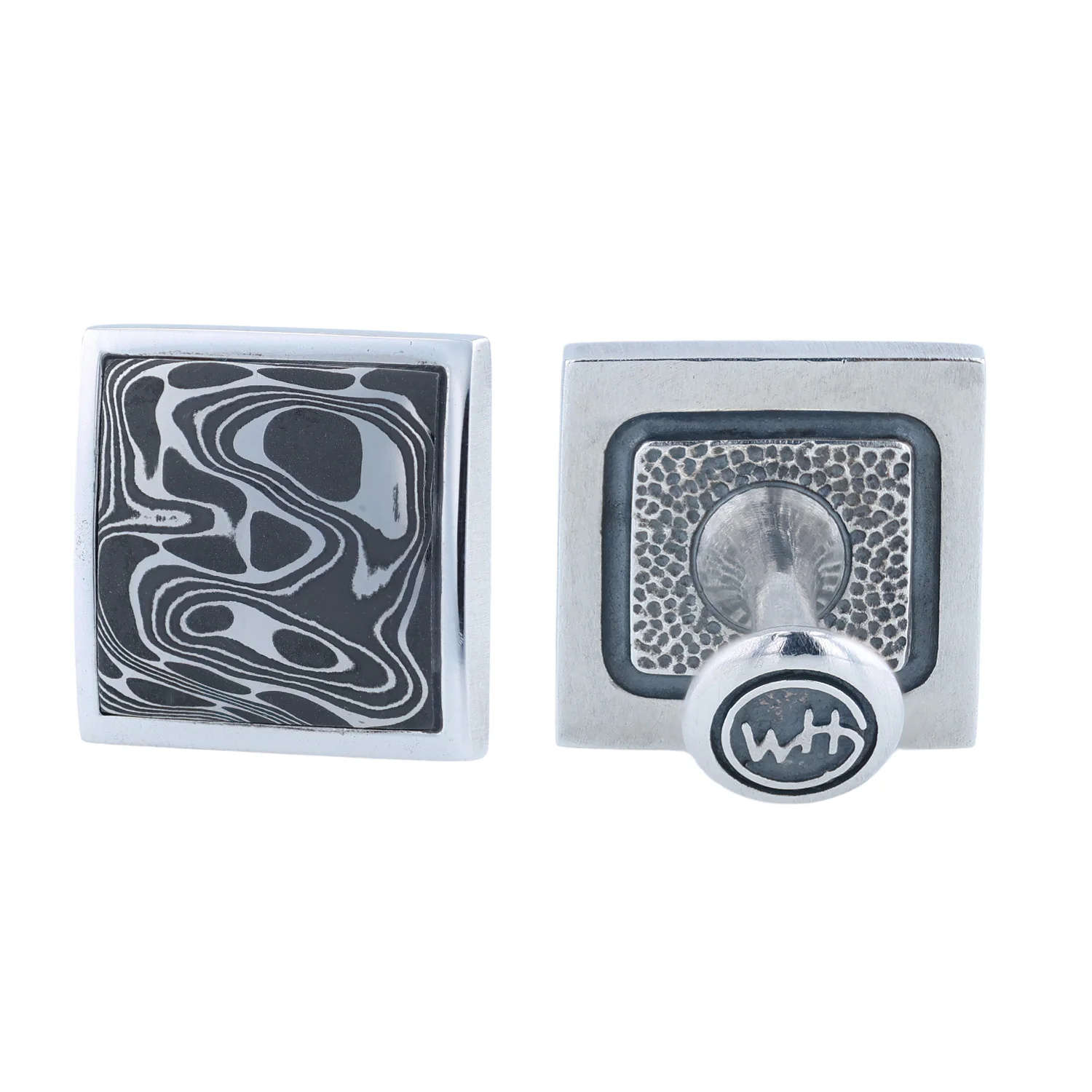 William Henry Damascus Duo Cufflinks CL DAM - Image 2