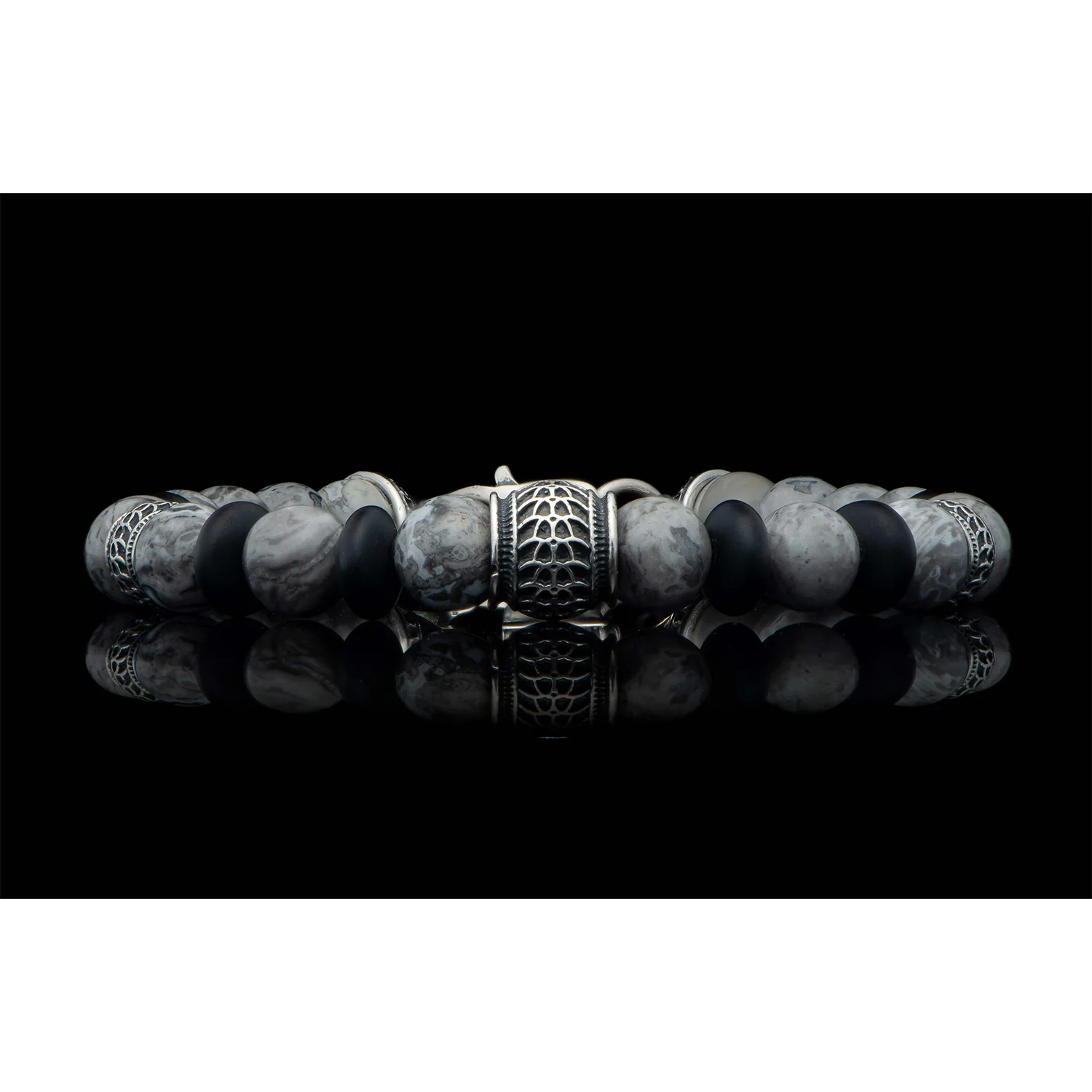William Henry Newport Silver Agate Bracelet - Image 3