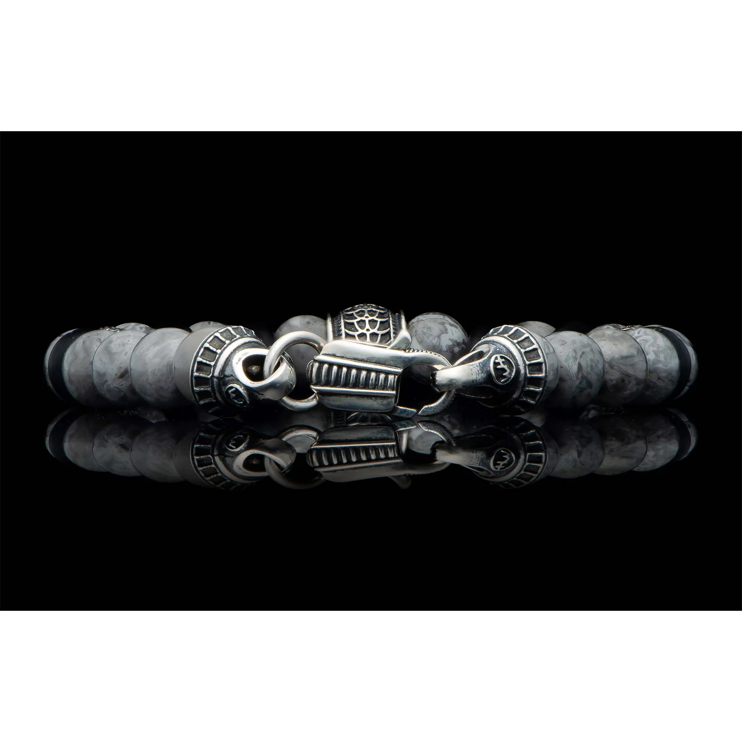 William Henry Newport Silver Agate Bracelet - Image 4