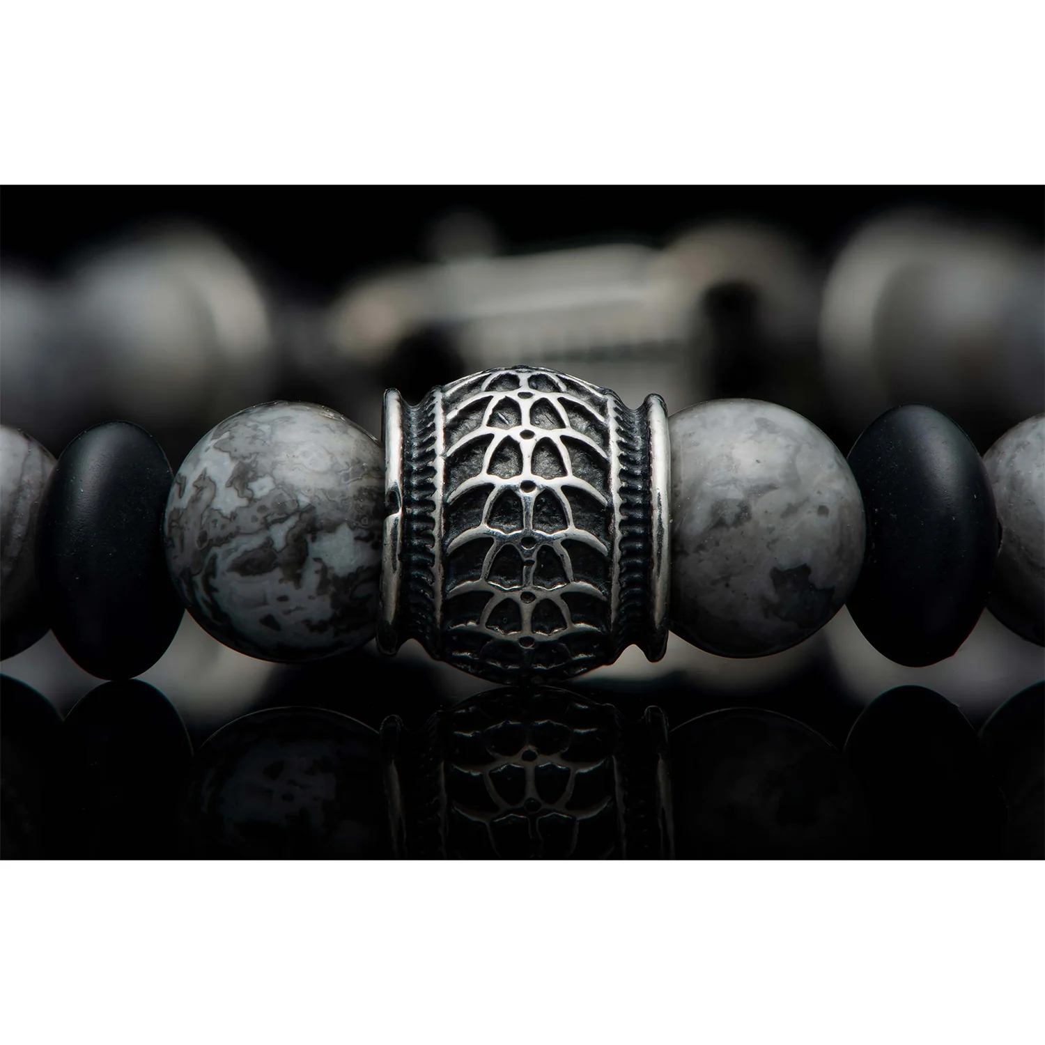 William Henry Newport Silver Agate Bracelet - Image 5