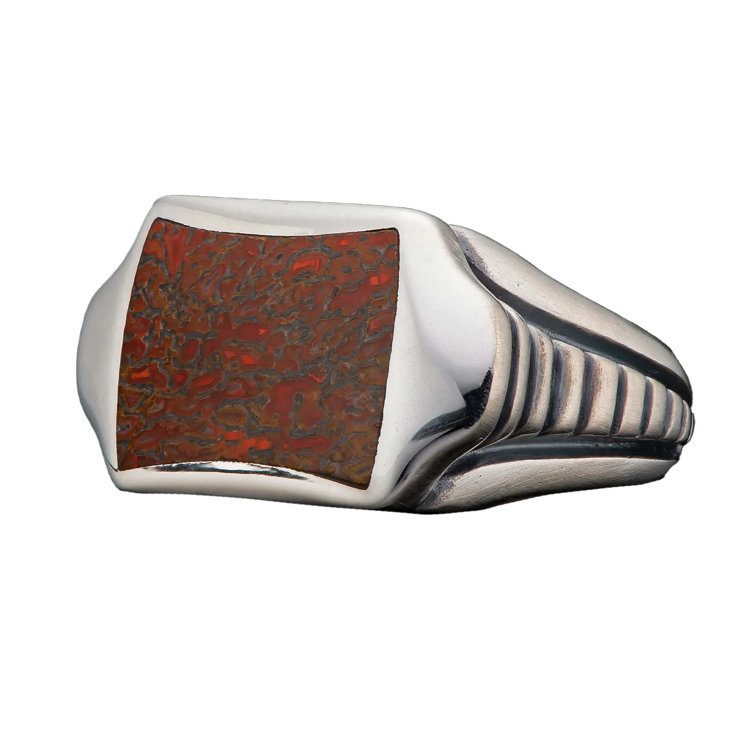 William Henry Dinosaur Bone Sleek Ring RING 8 DB - Image 2