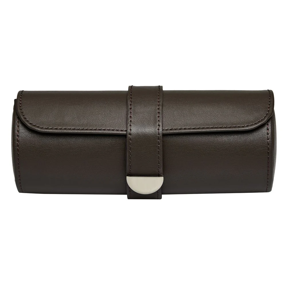 WOLF Earth Triple Watch Roll - Coffee