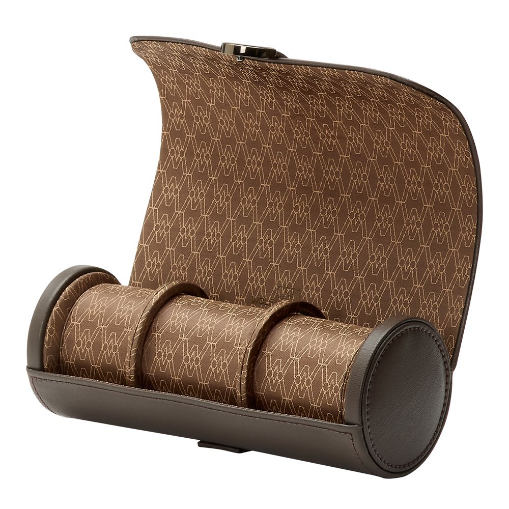 WOLF Earth Triple Watch Roll - Coffee - Image 3