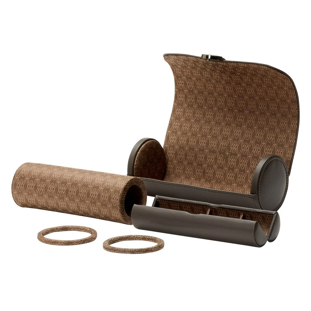 WOLF Earth Triple Watch Roll - Coffee - Image 5